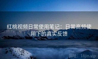 红桃视频日常使用笔记：日常高频使用下的真实反馈