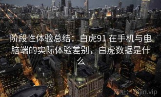 阶段性体验总结：白虎91 在手机与电脑端的实际体验差别，白虎数据是什么