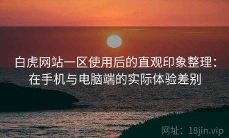 白虎网站一区使用后的直观印象整理：在手机与电脑端的实际体验差别