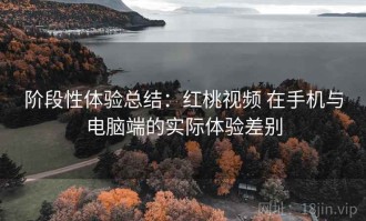 阶段性体验总结：红桃视频 在手机与电脑端的实际体验差别