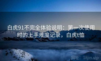 白虎91不完全体验说明：第一次使用时的上手难度记录，白虎t恤