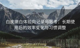 白虎嫩白体验向记录与思考：长期使用后的效率变化与习惯调整