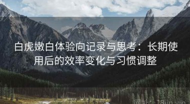 白虎嫩白体验向记录与思考：长期使用后的效率变化与习惯调整