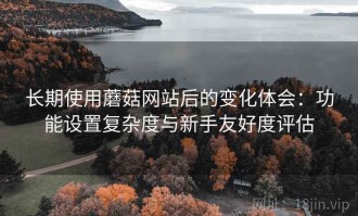 长期使用蘑菇网站后的变化体会：功能设置复杂度与新手友好度评估