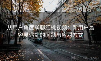 从用户角度聊聊红桃视频：新用户最容易遇到的问题与应对方式