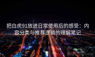 把白虎91放进日常使用后的感受：内容分类与推荐逻辑的理解笔记