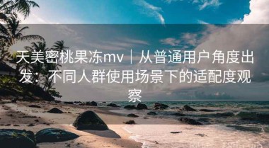 天美密桃果冻mv｜从普通用户角度出发：不同人群使用场景下的适配度观察
