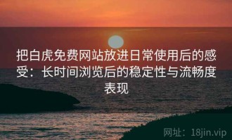 把白虎免费网站放进日常使用后的感受：长时间浏览后的稳定性与流畅度表现