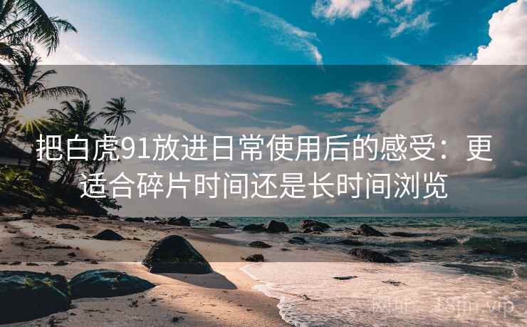 把白虎91放进日常使用后的感受:更适合碎片时间还是长时间浏览 把白虎91放进日常使用后的感受:更适合碎片时间还是长时间浏览
