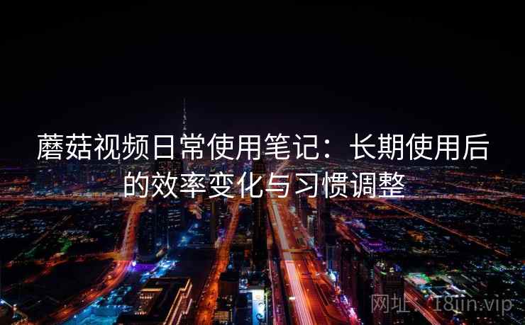 蘑菇视频日常使用笔记：长期使用后的效率变化与习惯调整