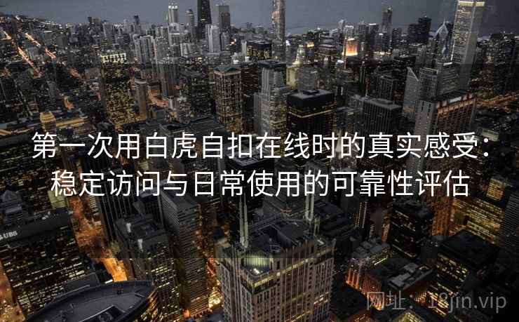 第一次用白虎自扣在线时的真实感受:稳定访问与日常使用的可靠性评估 第一次用白虎自扣在线时的真实感受:稳定访问与日常使用的可靠性评估
