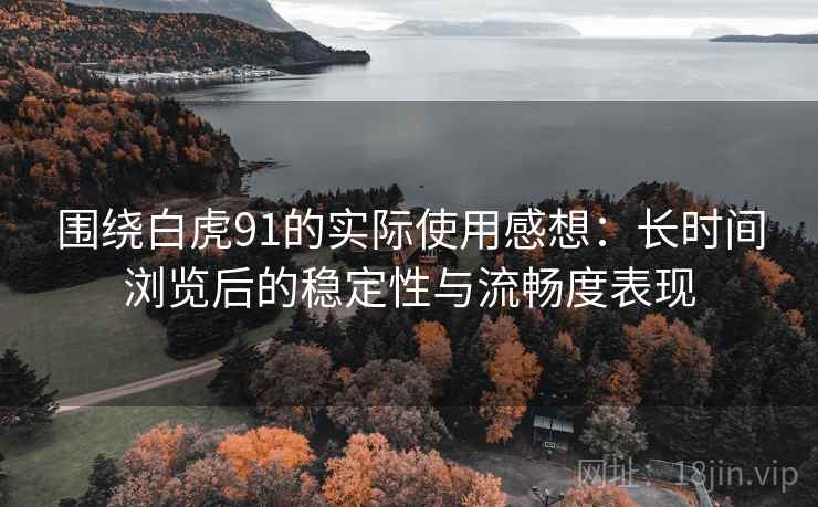 围绕白虎91的实际使用感想:长时间浏览后的稳定性与流畅度表现 围绕白虎91的实际使用感想:长时间浏览后的稳定性与流畅度表现