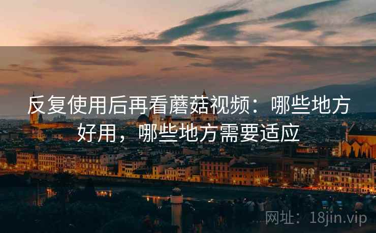 反复使用后再看蘑菇视频：哪些地方好用，哪些地方需要适应
