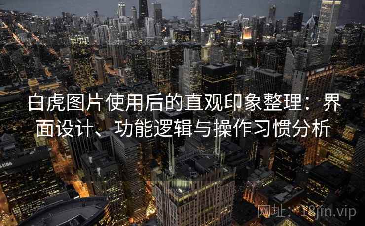 白虎图片使用后的直观印象整理：界面设计、功能逻辑与操作习惯分析