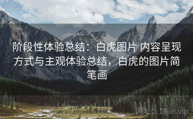 阶段性体验总结：白虎图片 内容呈现方式与主观体验总结，白虎的图片简笔画